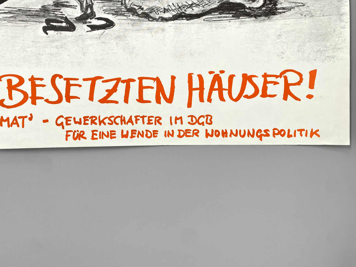 Poster, DGB Neue Heimat, Hausbesetzer Berlin.
