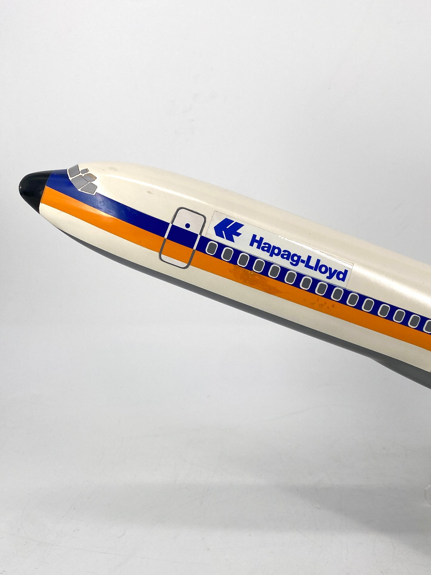 Flugzeug Modell Boeing 727 Hapag Lloyd von Belplast Milano, Maßstab 1:50, Italien, 70er