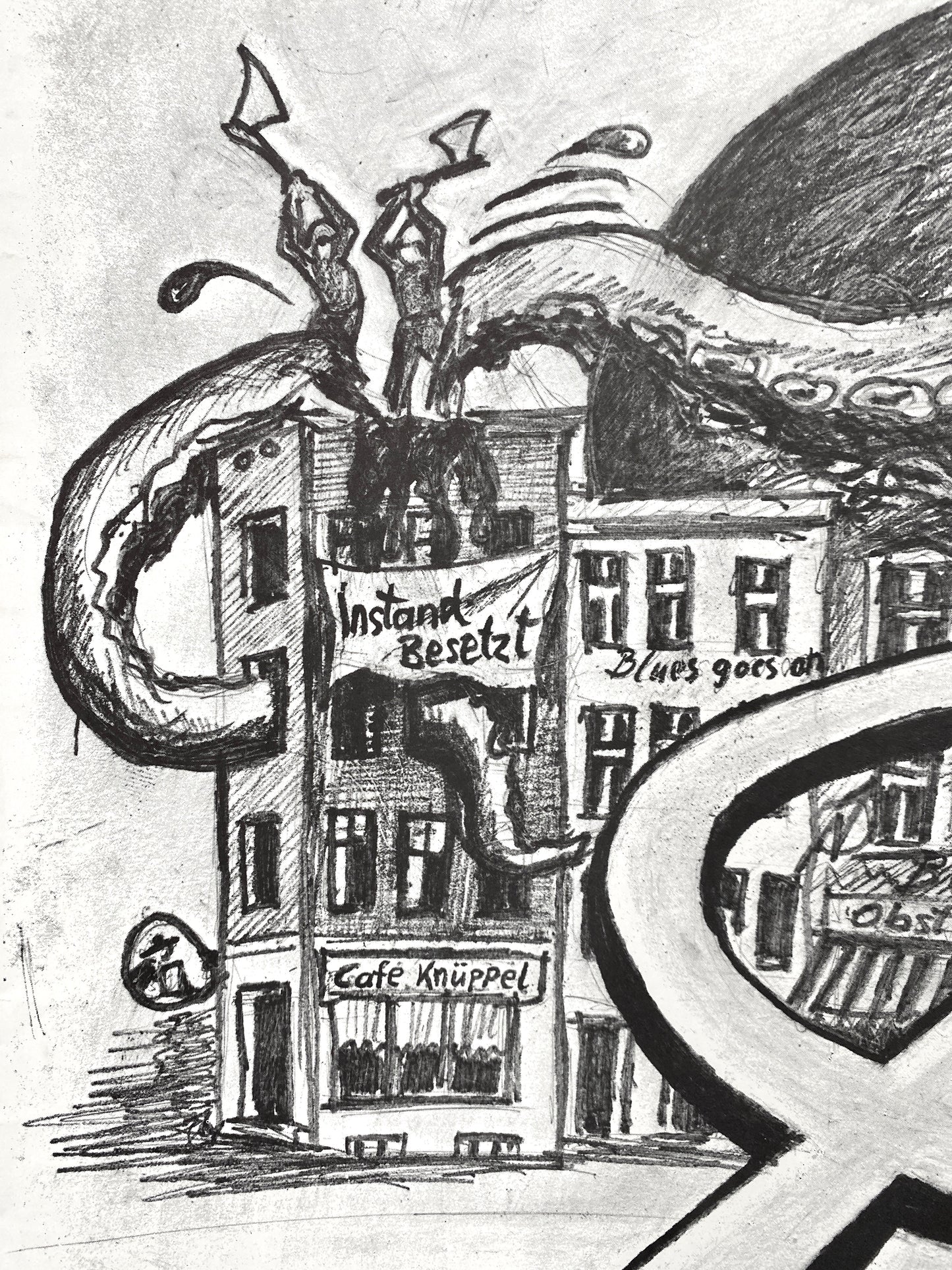 Poster, DGB Neue Heimat, Hausbesetzer Berlin.