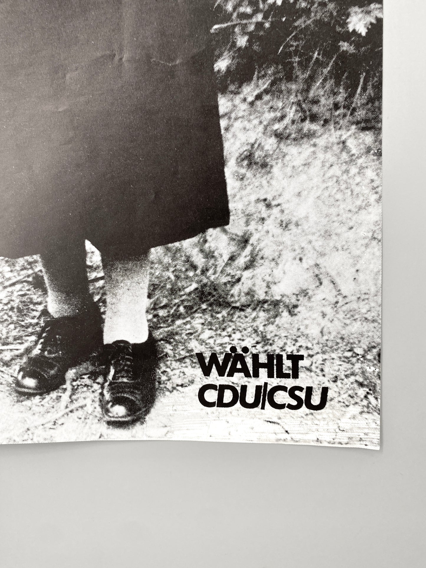 Politisches Plakat, Wählt CDU/CSU, bleibt sauber! Mit Helmuth Kohl und Franz Josef Strauss