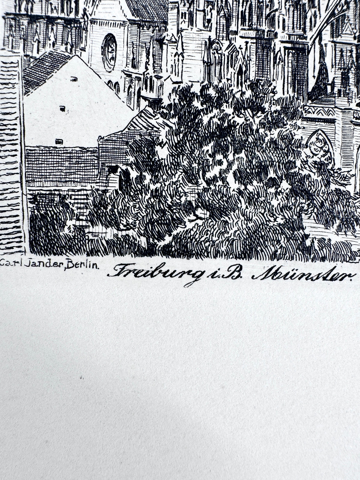 Freiburg im Breisgau, Münster. Radierung