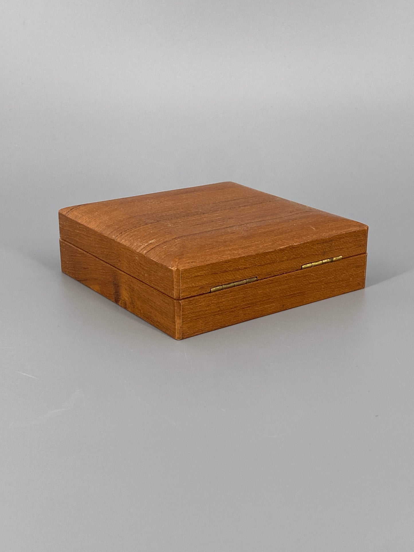 Mid Century Teakholz Schatulle, Zigarillo Box, 50er