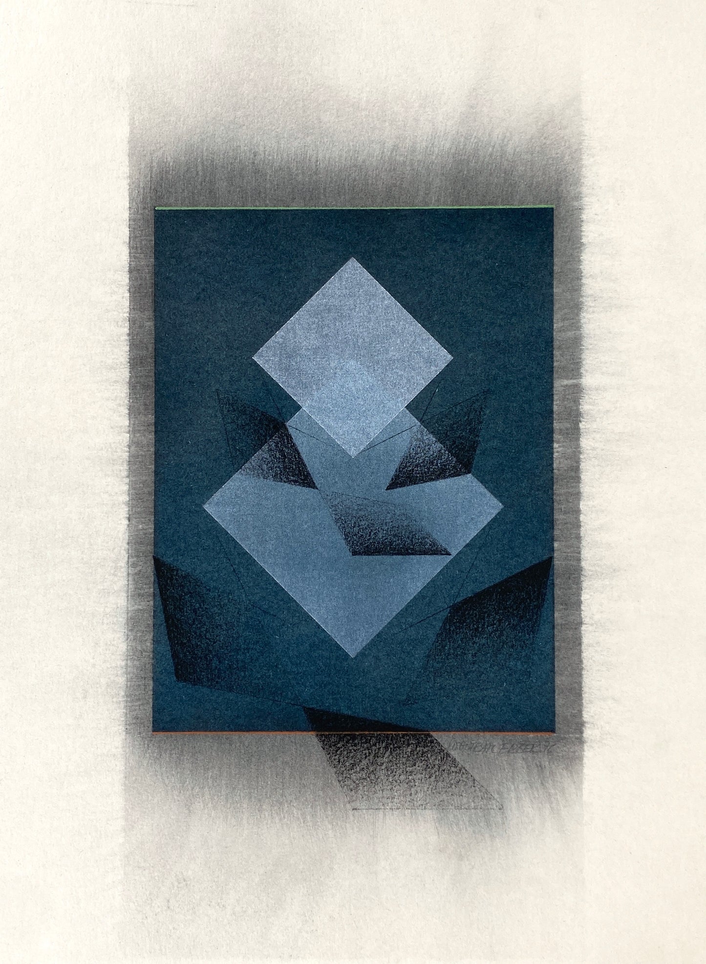 Signierte Handzeichnung von dem Berliner Maler Wolfram Erber (1939–2020), 1976