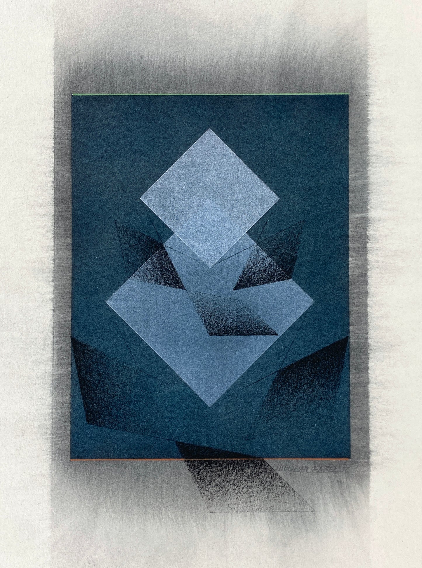 Signierte Handzeichnung von dem Berliner Maler Wolfram Erber (1939–2020), 1976