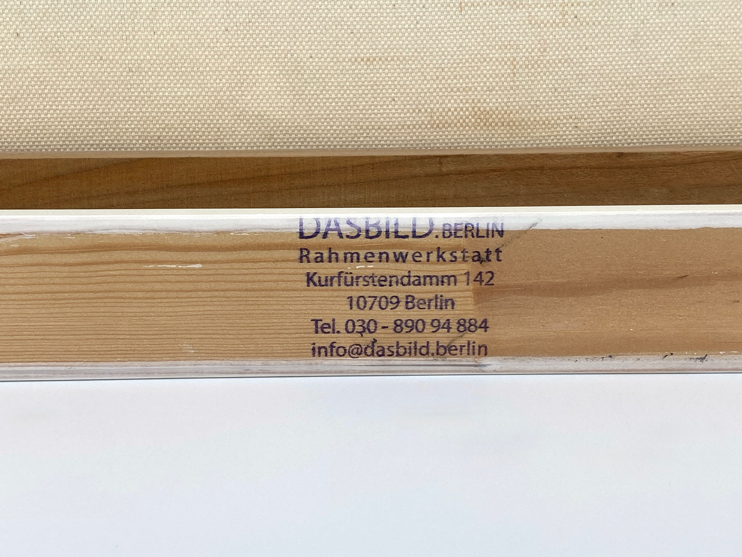 Abstraktes Acrylgemälde von Helmut Riegel, gerahmt