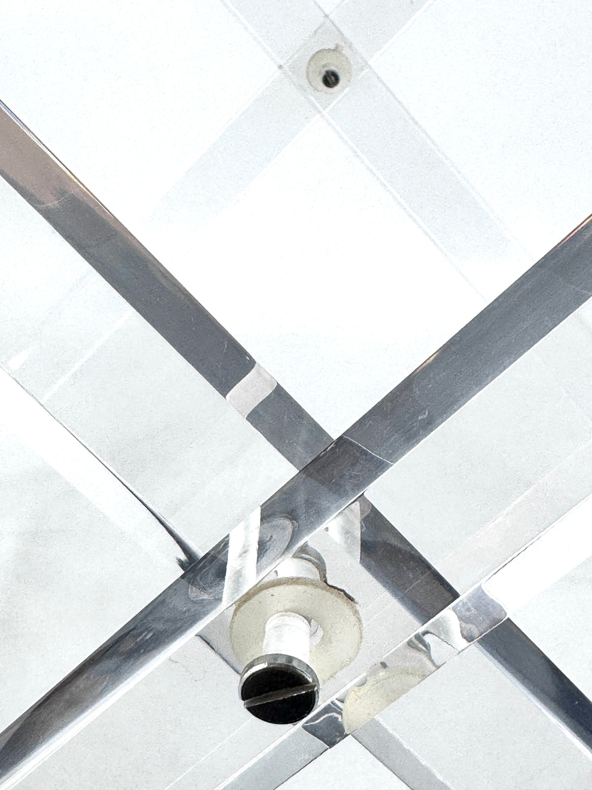 VINTAGE SPISANI ACRYL TABLETTTISCH SERVIERPLATTE PLEXIGLAS