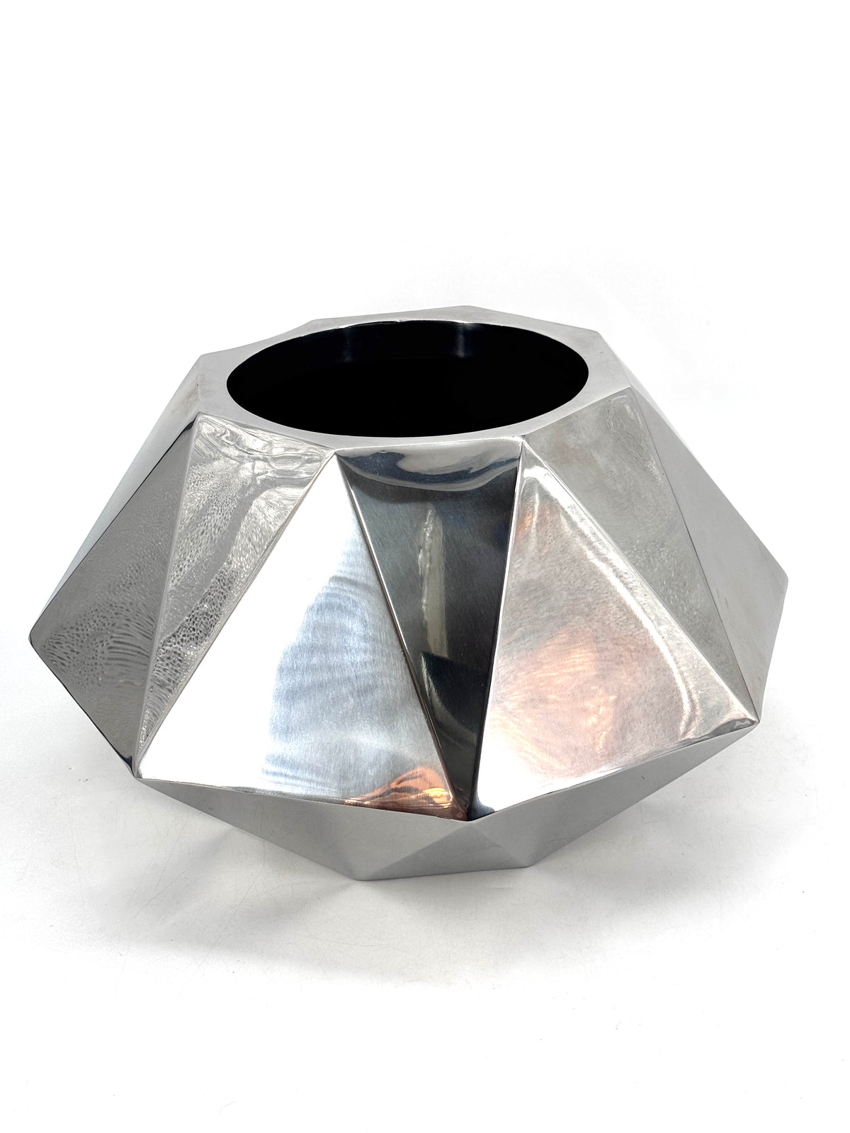 FINK LIVING DIAMOND EDELSTAHL DEKOSÄULE BODENVASE 157052