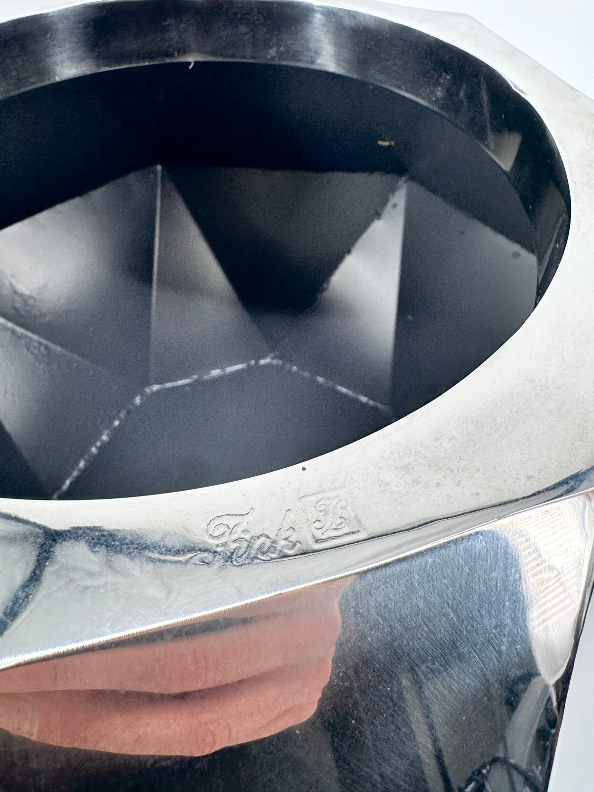 FINK LIVING DIAMOND EDELSTAHL DEKOSÄULE BODENVASE 157052