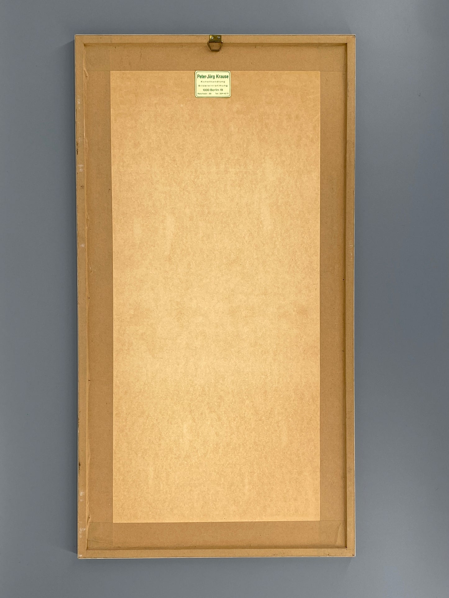 Monotypie "Engel" in weißem Rahmen gerahmt, Unikat