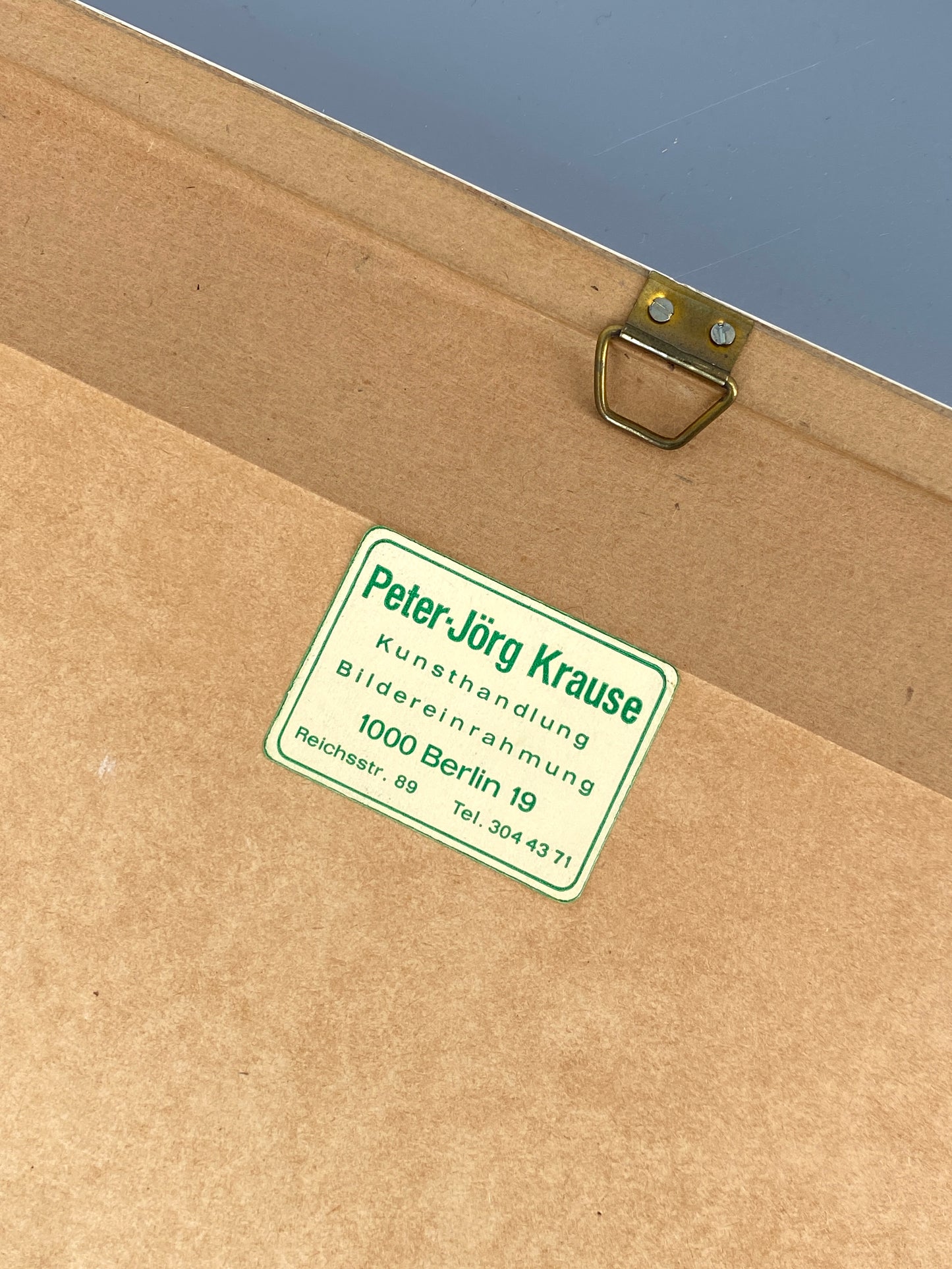 Monotypie "Engel" in weißem Rahmen gerahmt, Unikat