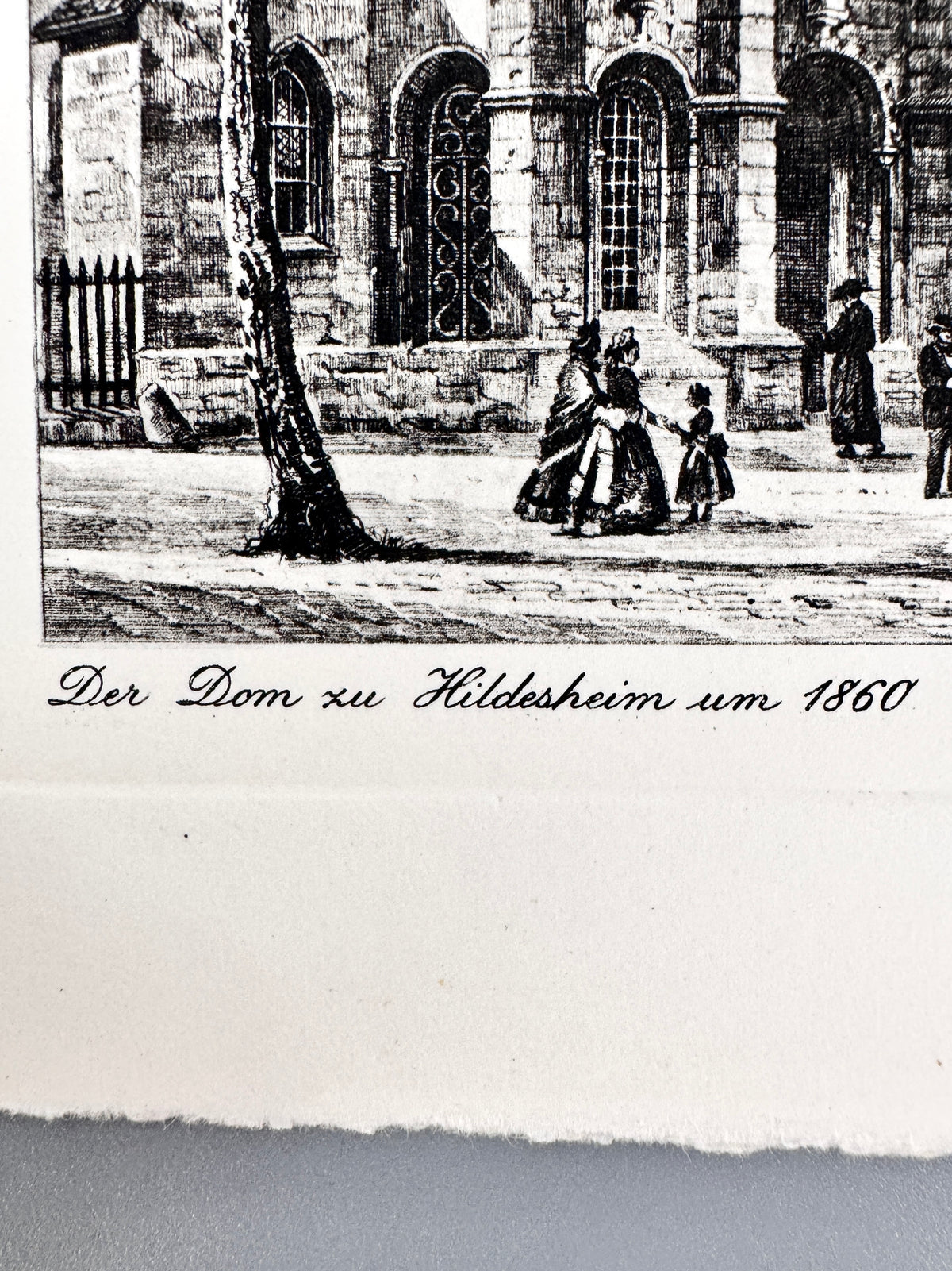 Der Dom zu Hildesheim um 1860. Historische Radierung, Heinz Wehlisch