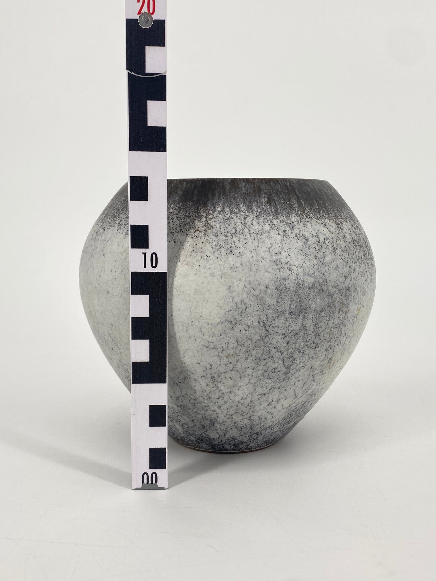 Studiokeramik Vase mit organischer Glasur, 60er