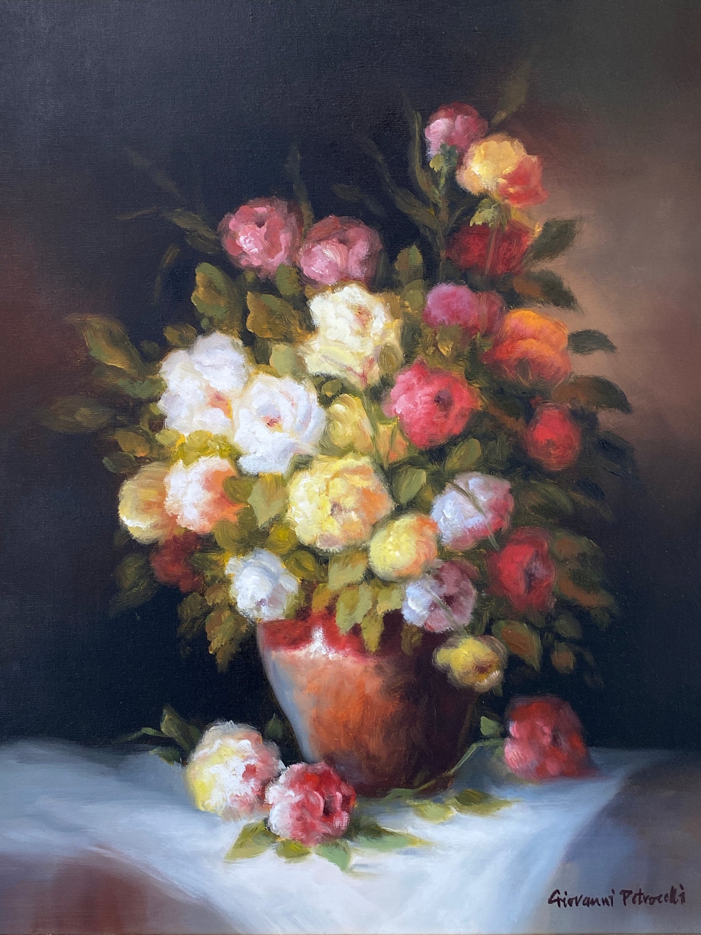 Ölgemälde von Giovanni Petrocelli, Ende des 20. Jahrhunderts