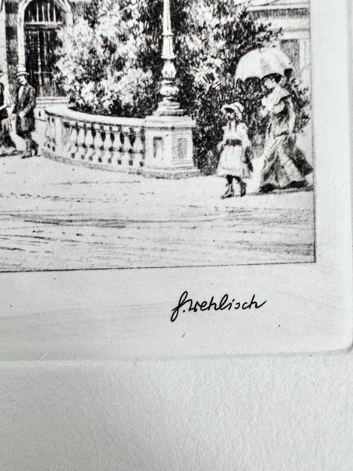 Theater Baden-Baden. Historische Radierung, Heinz Wehlisch