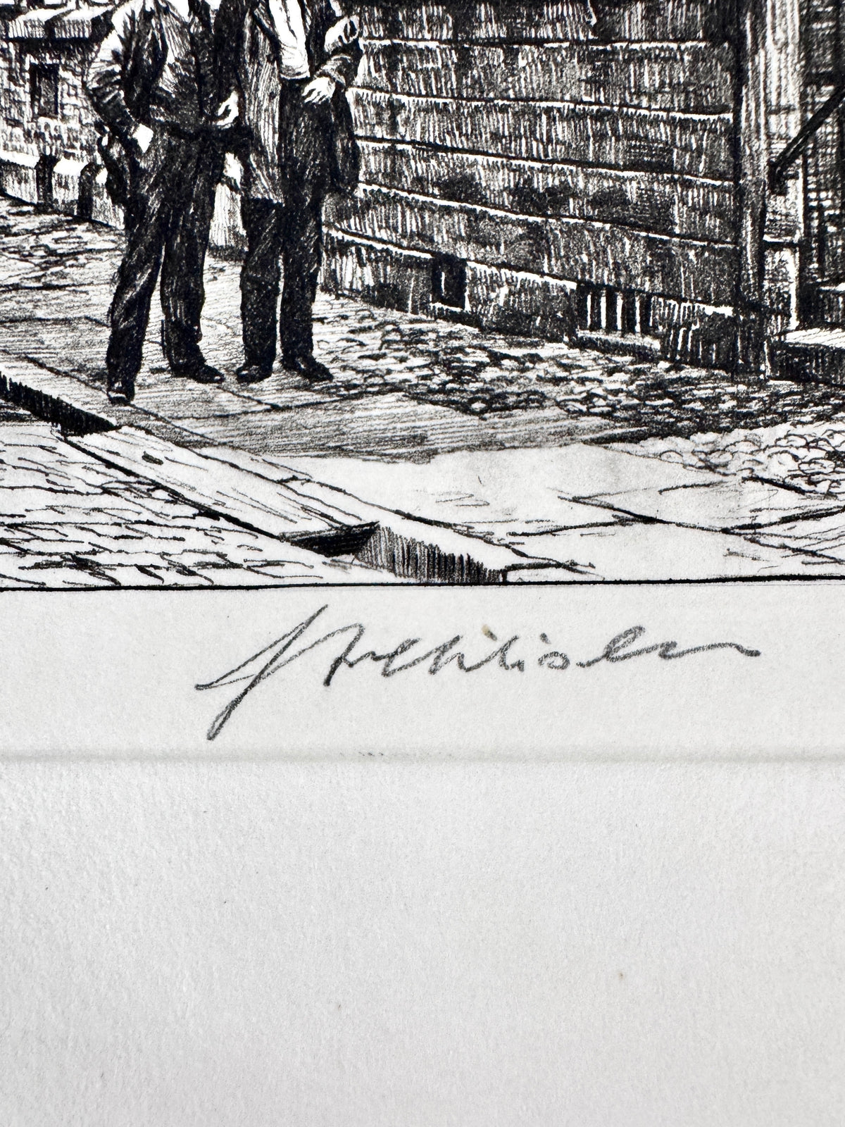 Peine 1900. Historische Radierung von Heinz Wehlisch