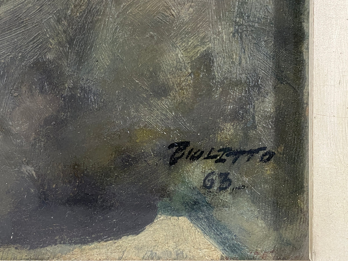 Ölgemälde "Porträt von Kleopatra" vermutlich von Angelo Bioletto (1906–1986), 1963