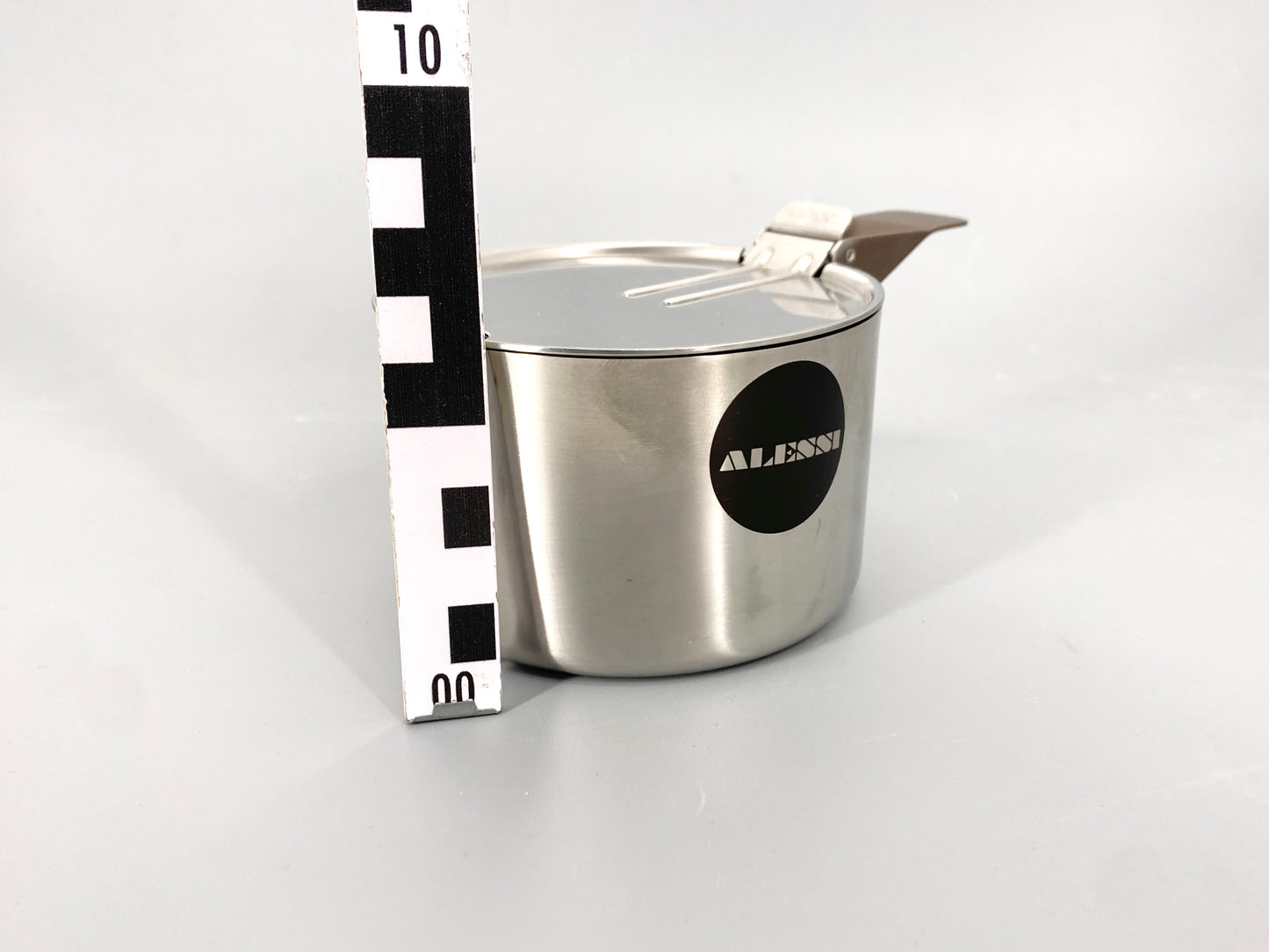 ALESSI Designer-Zuckerdose, Richard Sapper + INOX Teelöffel