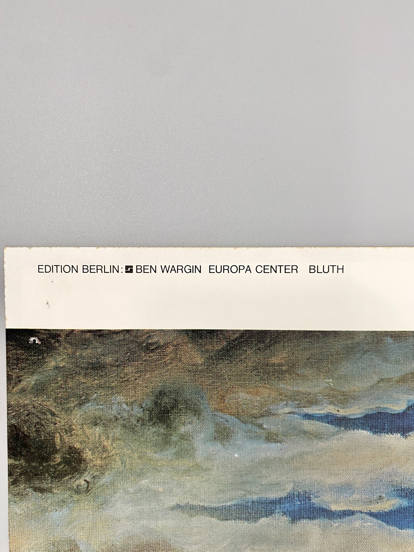 Manfred Bluth - Picknick. Plakat, Edition Berlin/Ben Wargin