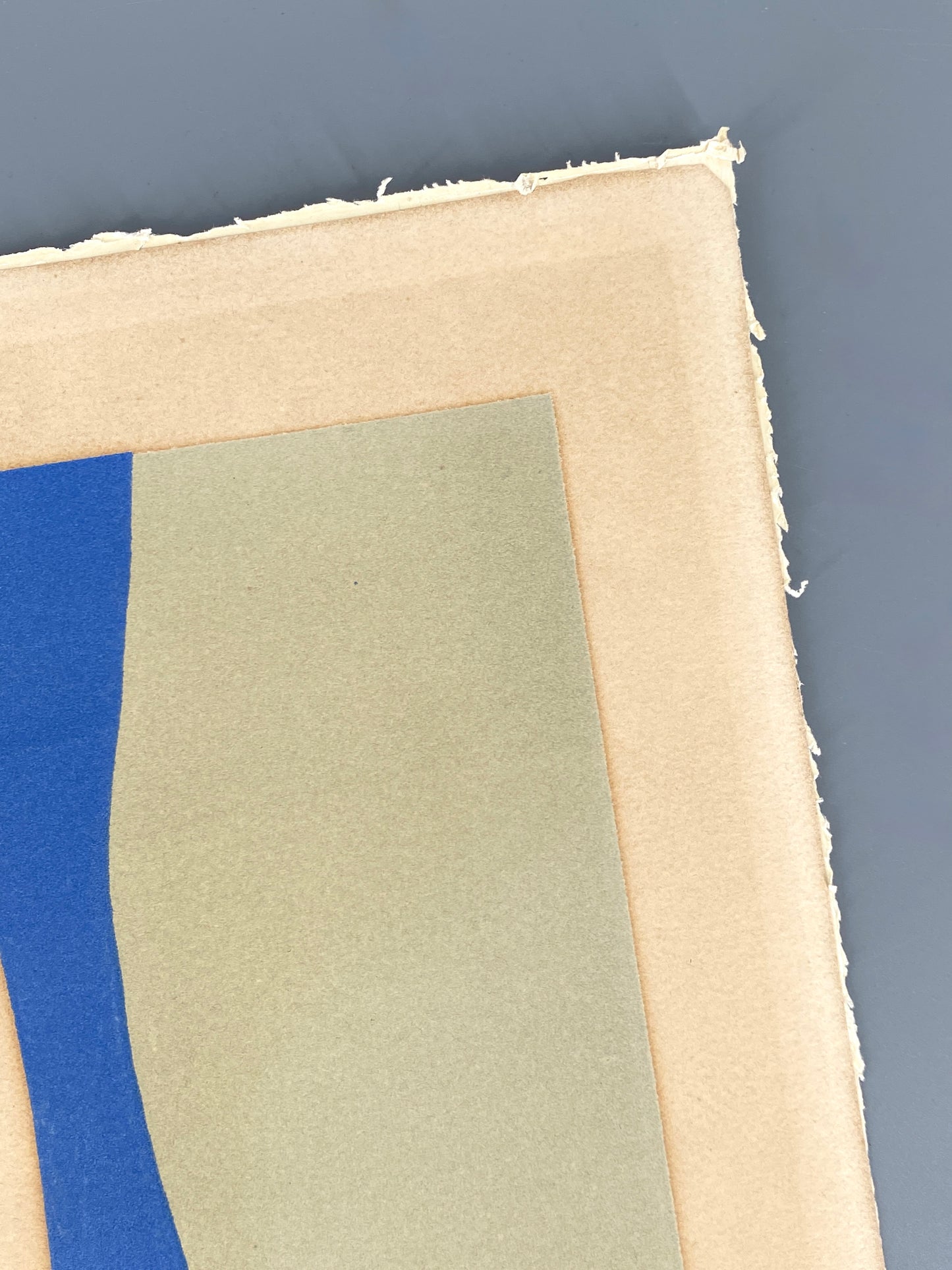 Seltene, handsignierte Farblithografie "Coulisses de forêt" von Hans Arp (1886–1966), 1955