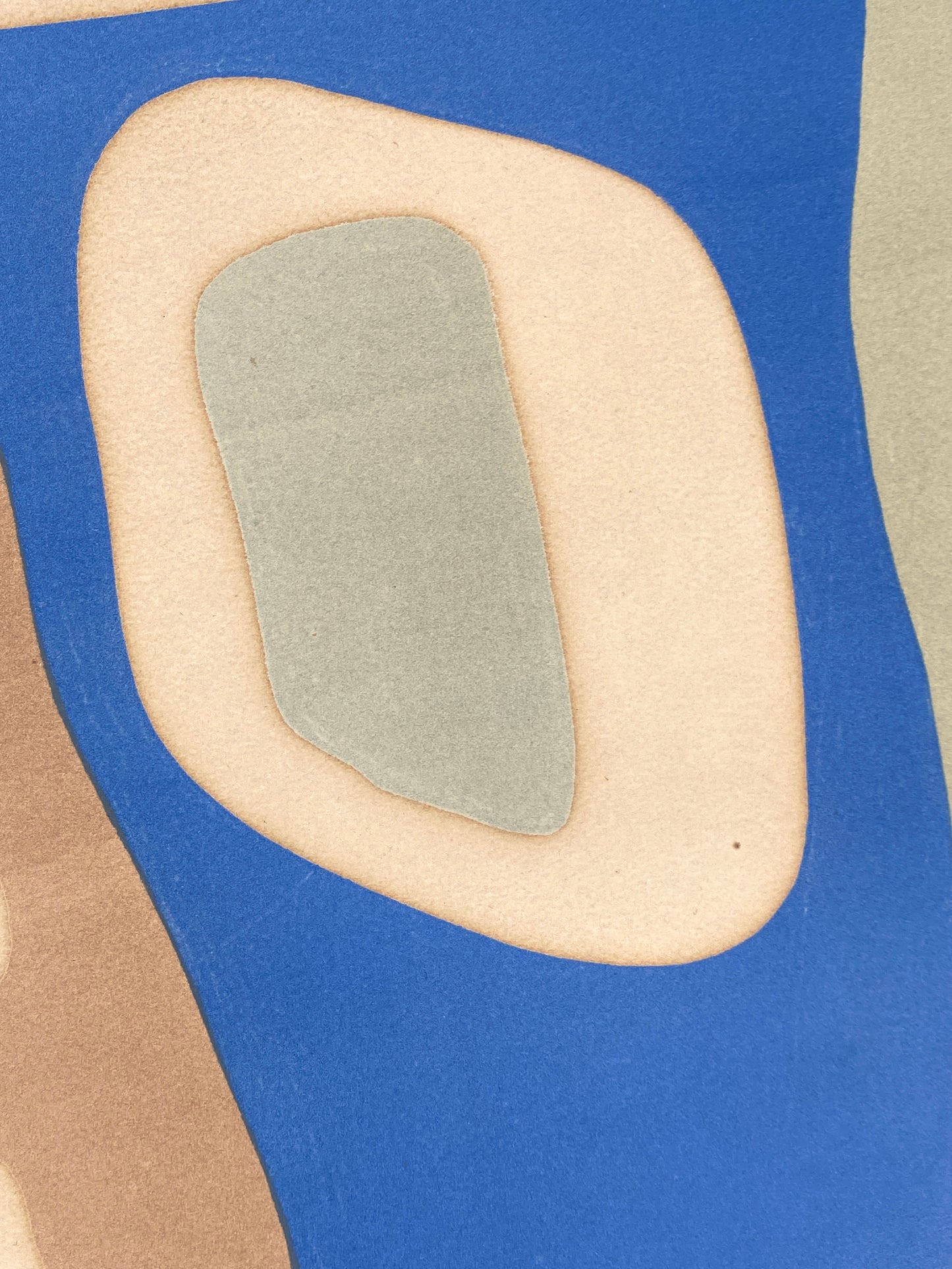 Seltene, handsignierte Farblithografie "Coulisses de forêt" von Hans Arp (1886–1966), 1955