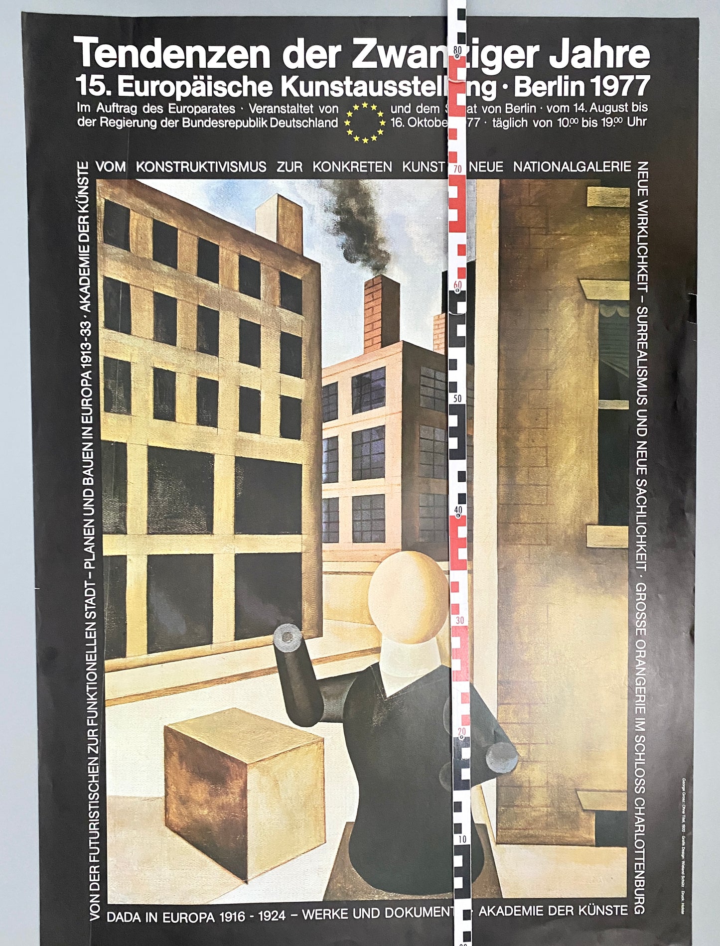 Tendenzen der Zwanziger Jahre. Ausstellungsplakat 15 Europäische Kunstaustellung, 1977