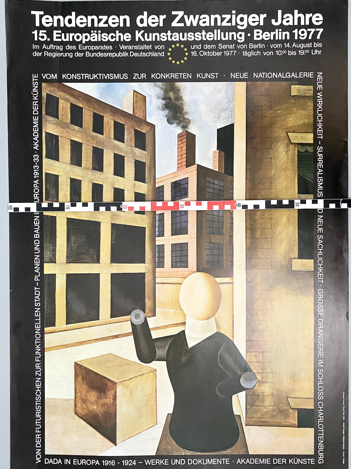 Tendenzen der Zwanziger Jahre. Ausstellungsplakat 15 Europäische Kunstaustellung, 1977
