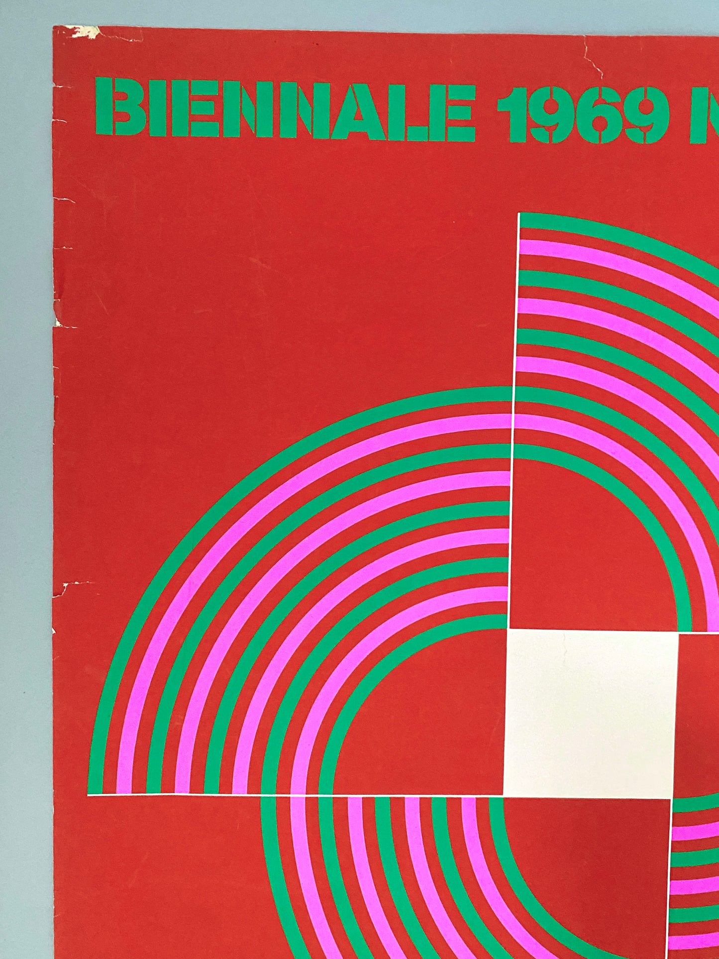 Biennale Nürnberg 1969. Konstruktive Elemente + Prinzipien. Plakat Gerhard Preiß, Siebdruck