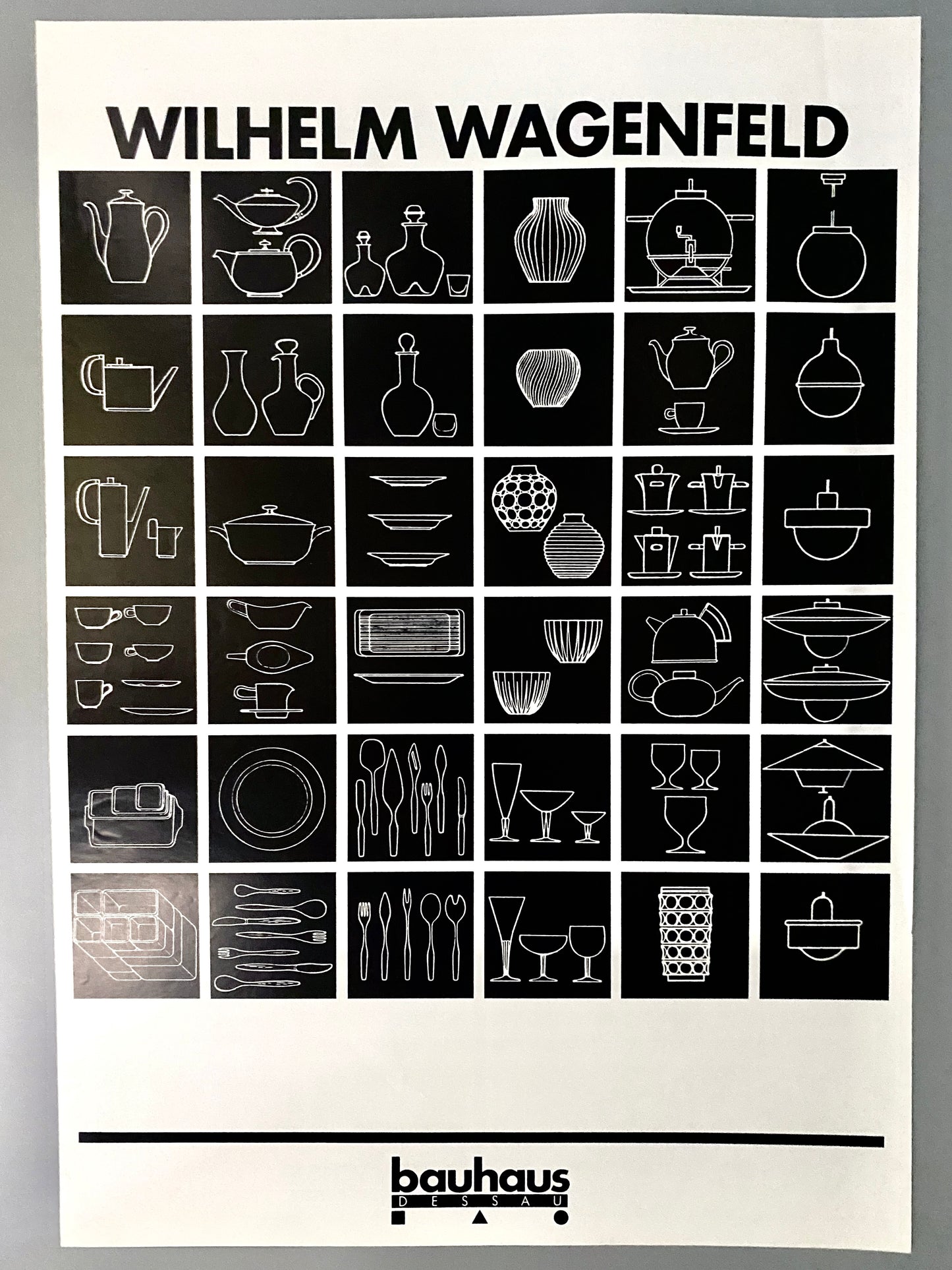 Plakat Wilhelm Wagenfeld, bauhaus Dessau hrsg.