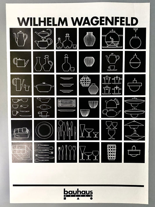 Plakat Wilhelm Wagenfeld, bauhaus Dessau hrsg.