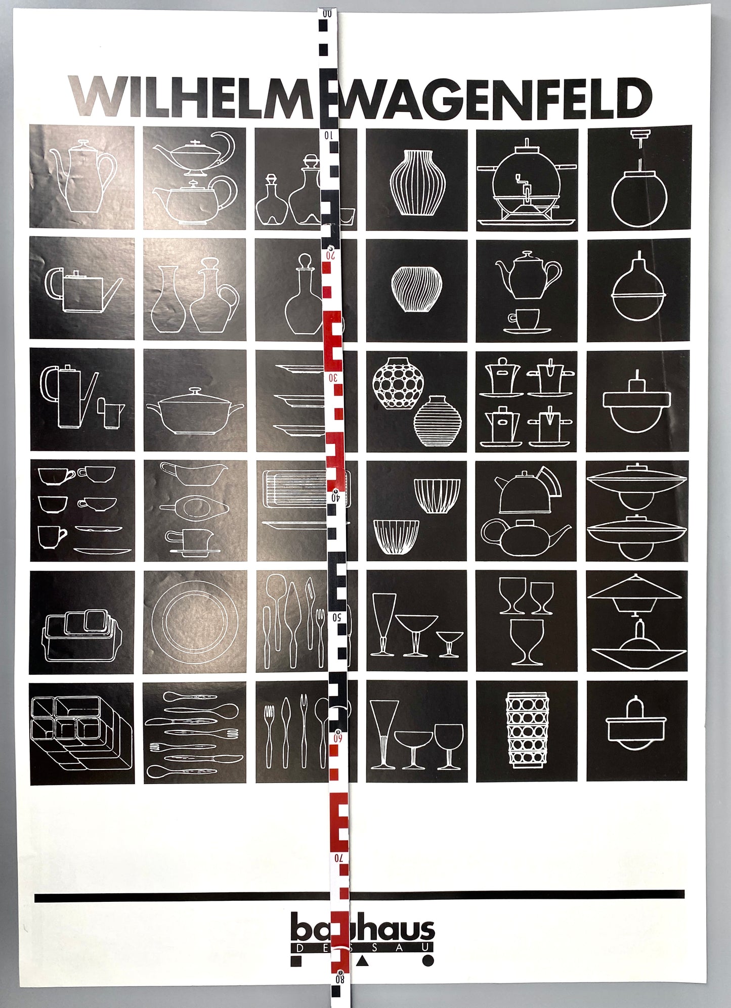 Plakat Wilhelm Wagenfeld, bauhaus Dessau hrsg.