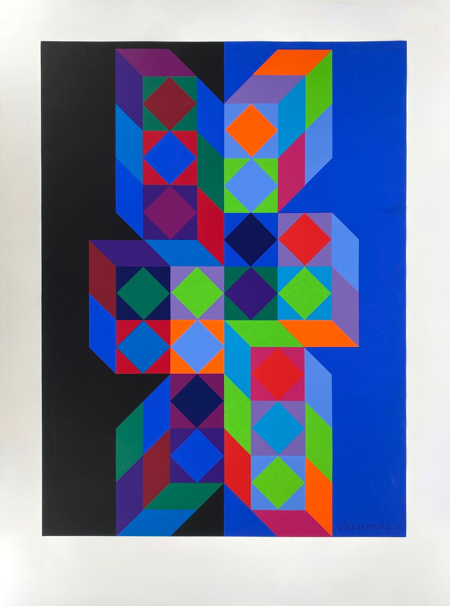 Siebdruck "Plakat für die Münchner Olympische Spiele" von Victor Vasarely (1908–1997), 1972