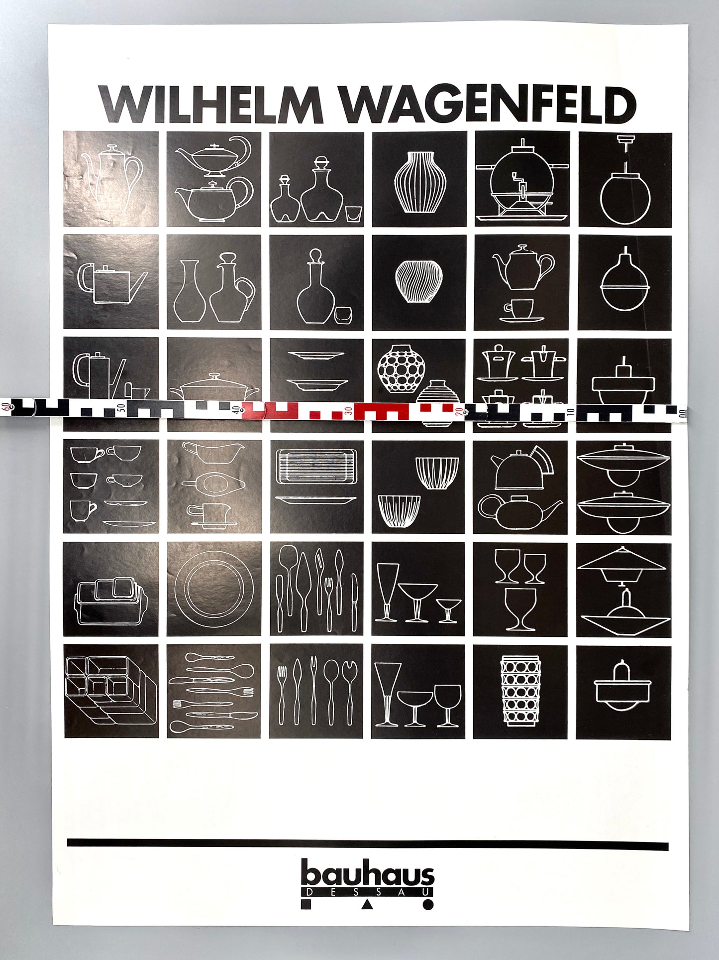 Plakat Wilhelm Wagenfeld, bauhaus Dessau hrsg.