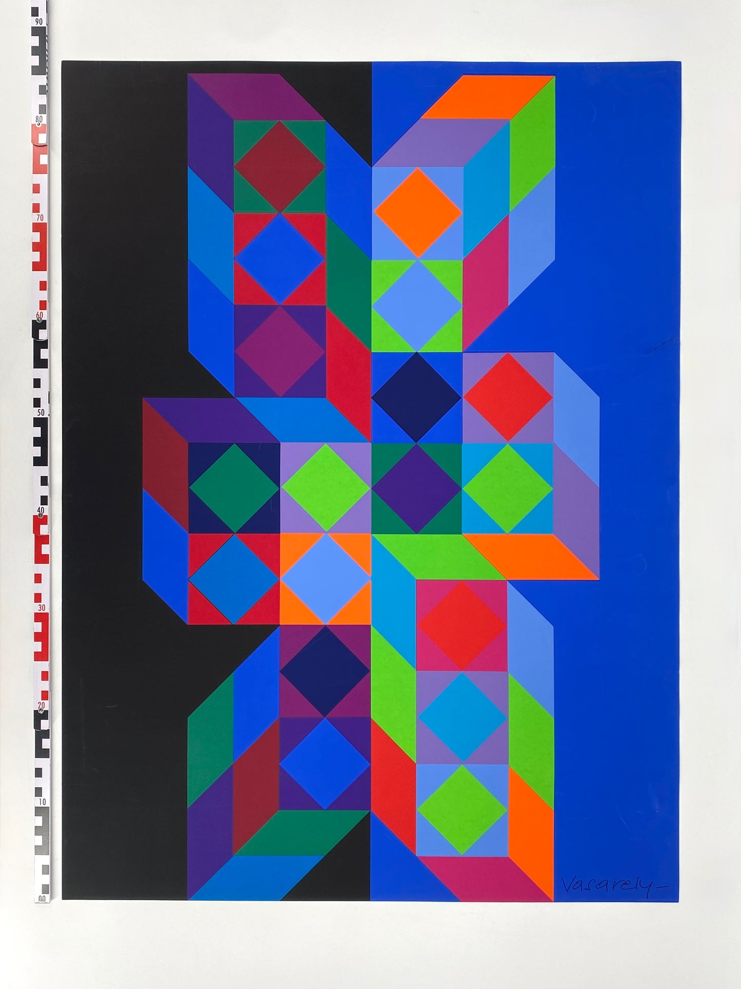 Siebdruck "Plakat für die Münchner Olympische Spiele" von Victor Vasarely (1908–1997), 1972