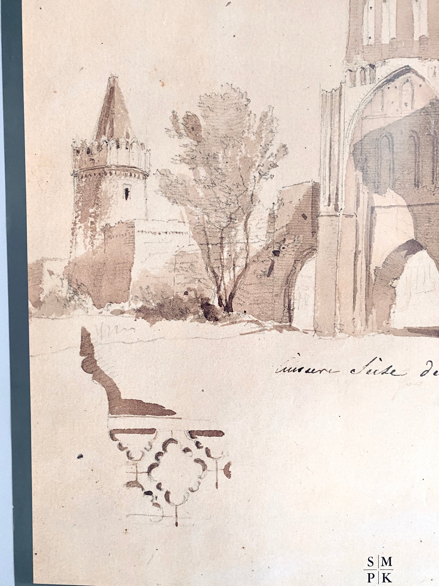 Ausstellungsplakat Friedrich August Stüler, Reiseskizzen des Architekten. Kunstbibliothek Berlin