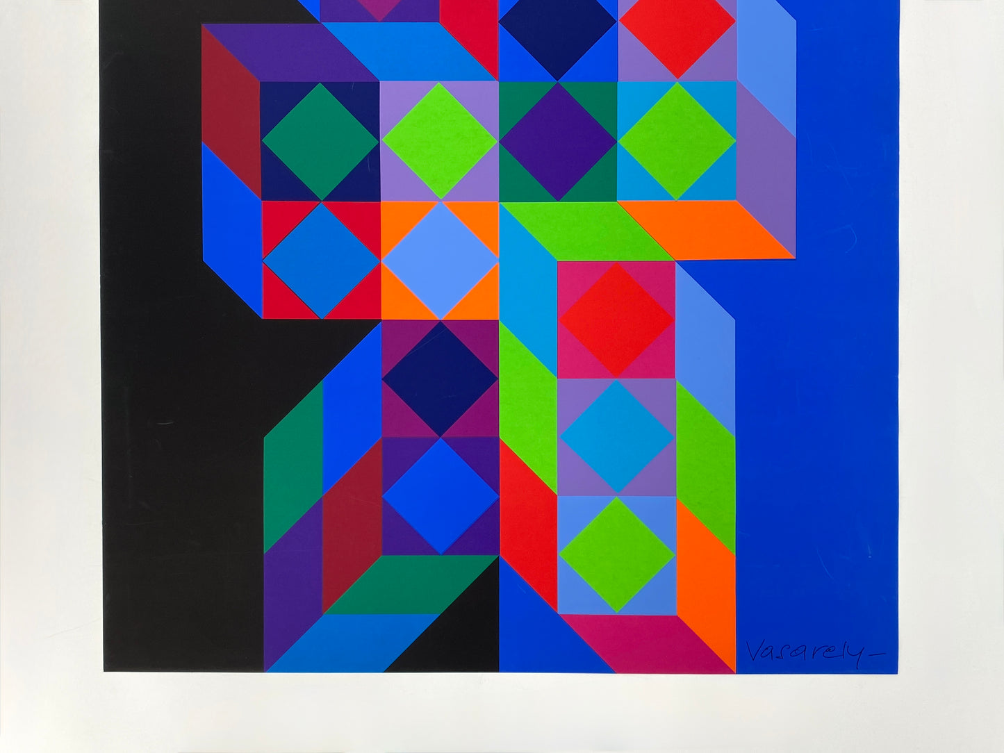 Siebdruck "Plakat für die Münchner Olympische Spiele" von Victor Vasarely (1908–1997), 1972