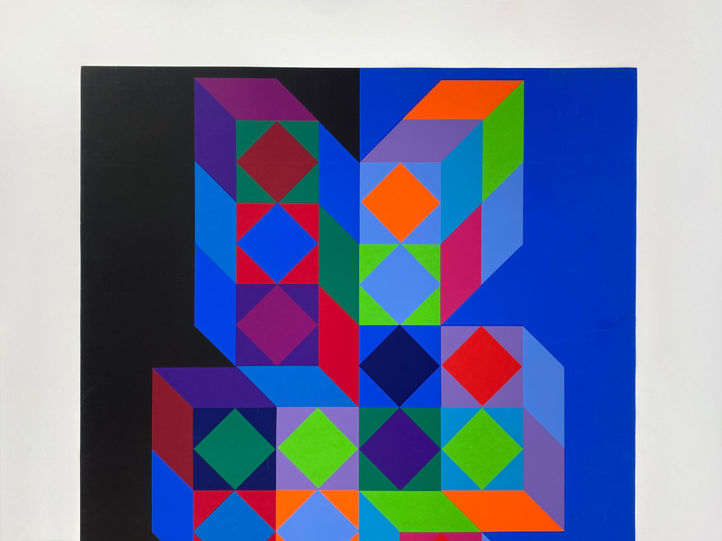 Siebdruck "Plakat für die Münchner Olympische Spiele" von Victor Vasarely (1908–1997), 1972