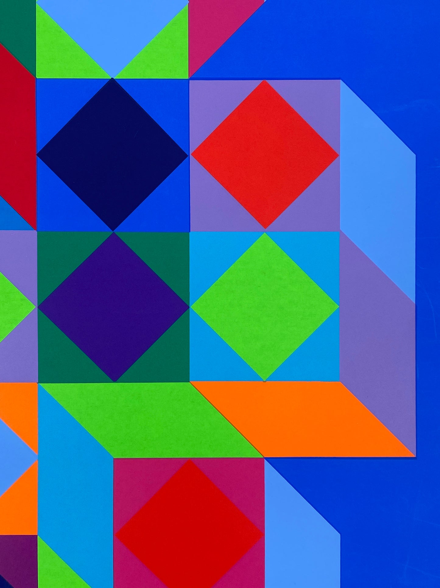Siebdruck "Plakat für die Münchner Olympische Spiele" von Victor Vasarely (1908–1997), 1972
