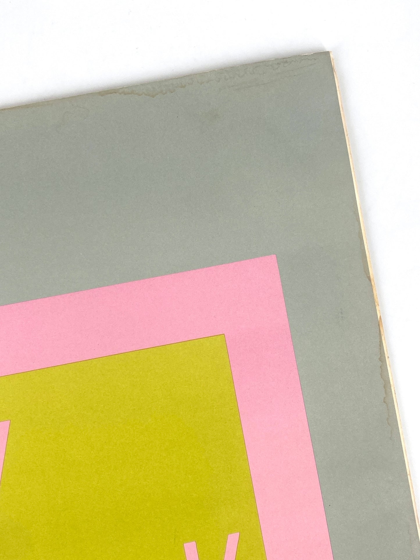 Kunstdruck mit einem Motiv von Josef Albers, DuMont 1972