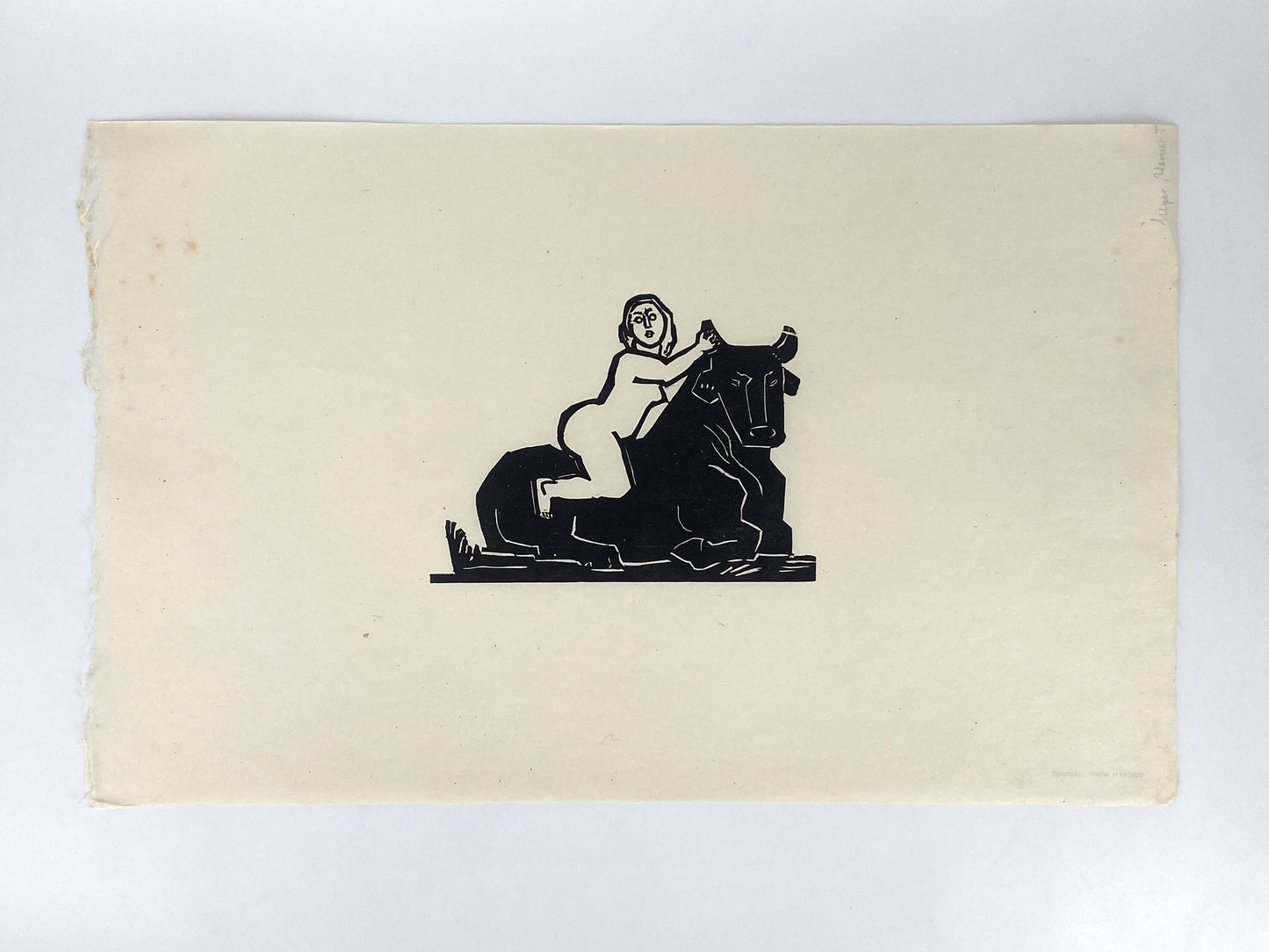 Zwei Holzschnitte von Gustav Heinrich Wolff (1886–1934) mit Nachlass-Stempel, Edition der Griffelkunst-Vereinigung, Hamburg 1965/1966