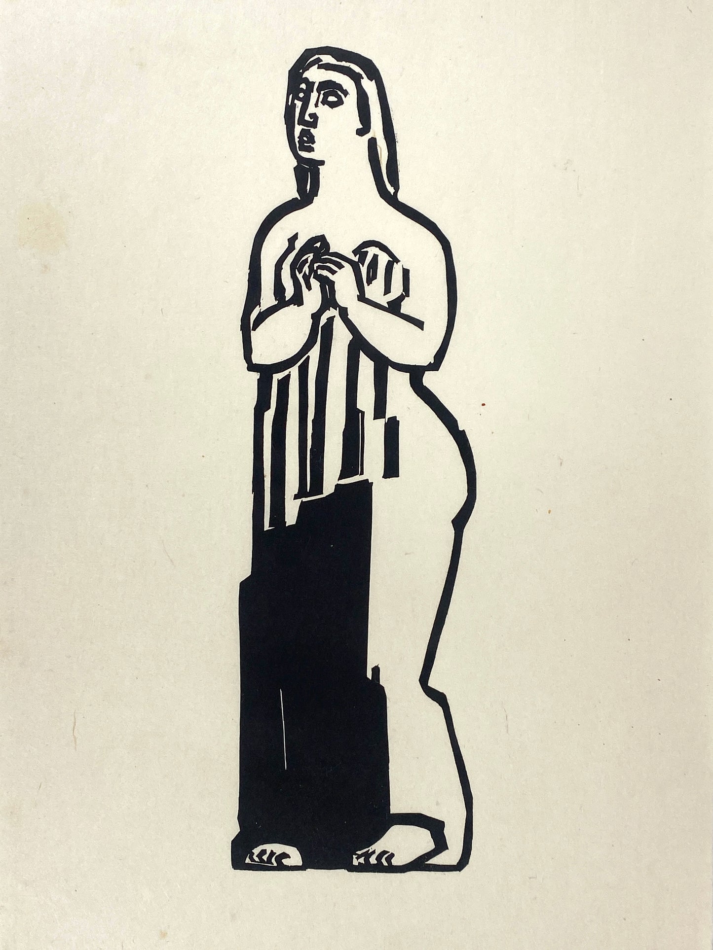 Zwei Holzschnitte von Gustav Heinrich Wolff (1886–1934) mit Nachlass-Stempel, Edition der Griffelkunst-Vereinigung, Hamburg 1965/1966