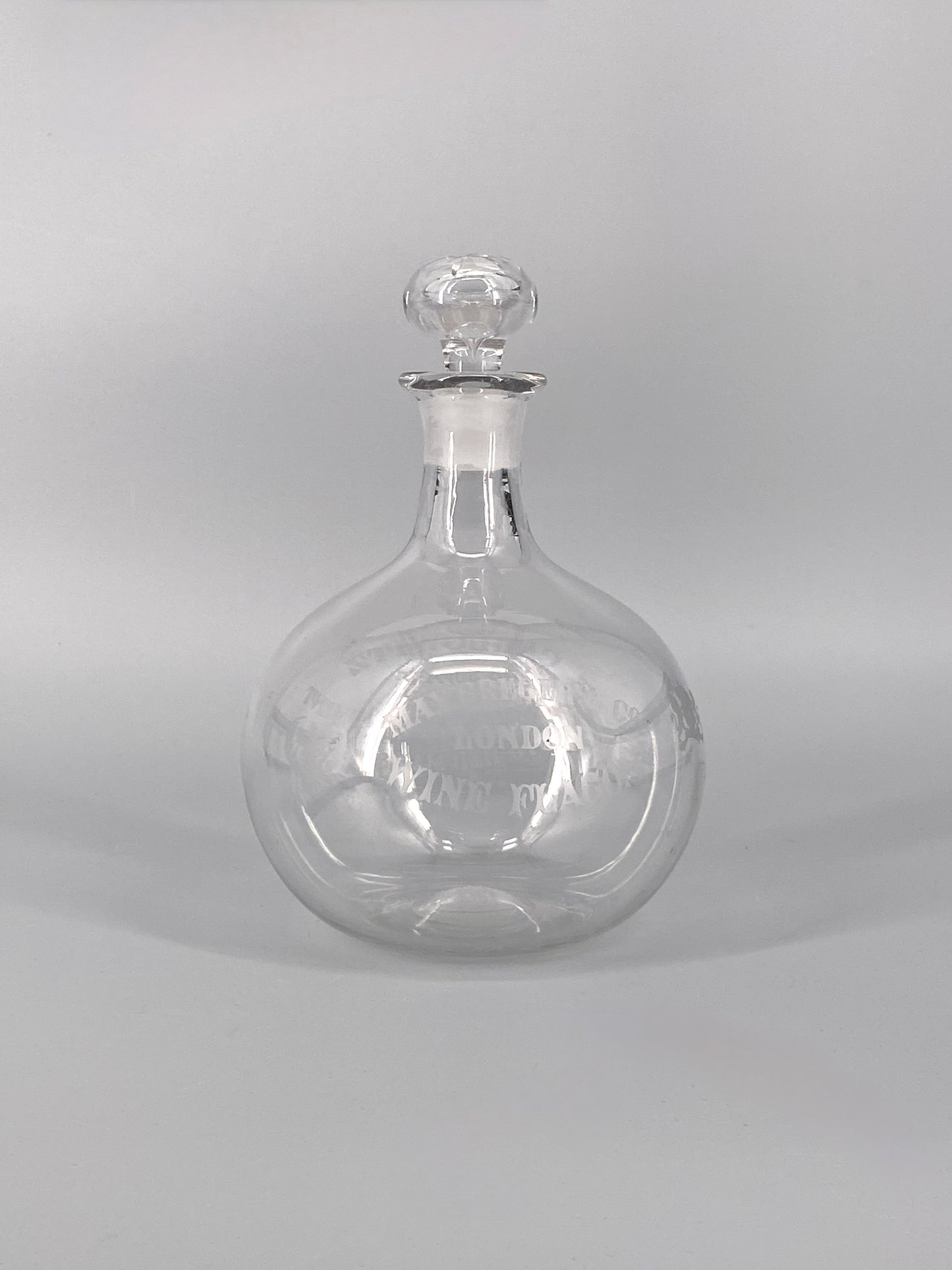 Wein Dekanter aus Glas von Max Greger & Co, um 1880
