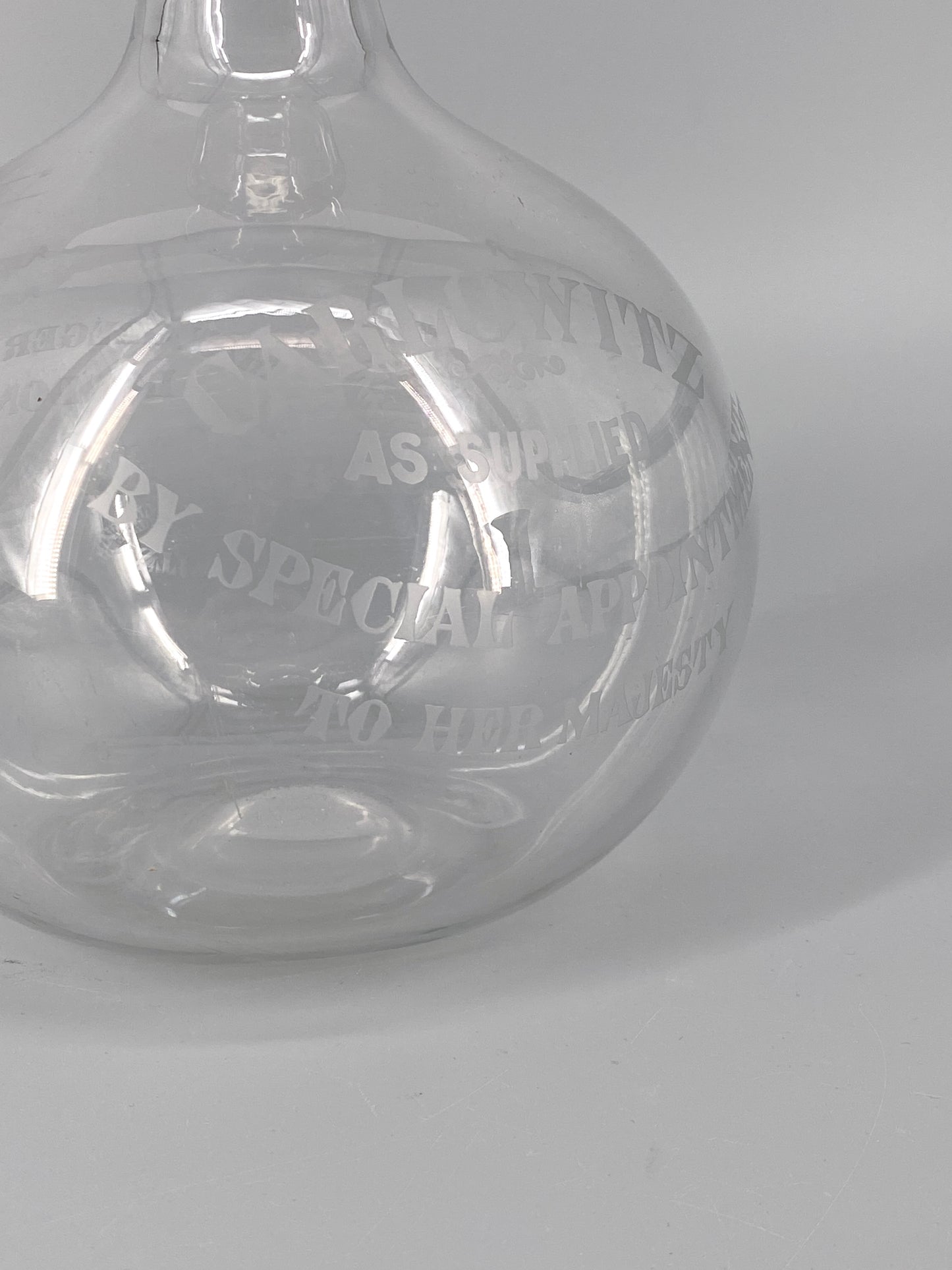 Wein Dekanter aus Glas von Max Greger & Co, um 1880