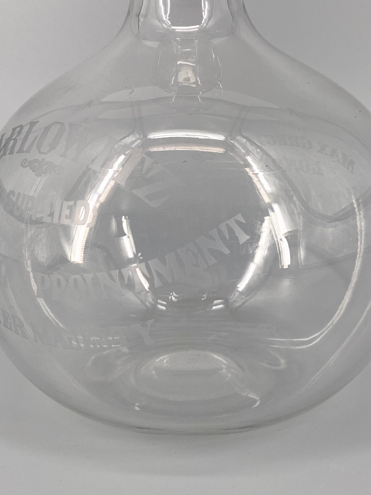 Wein Dekanter aus Glas von Max Greger & Co, um 1880