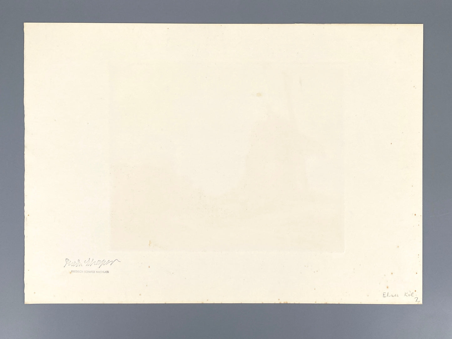 Radierung "Mühle in Döse" von Friedrich Schaper (1869–1956), Edition der Griffelkunst-Vereinigung