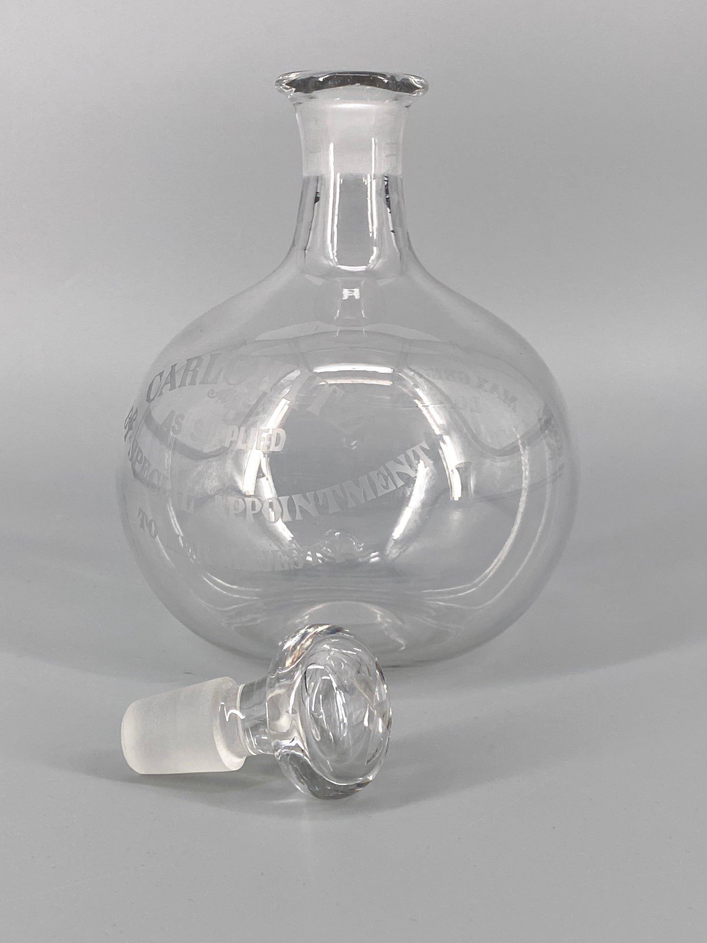 Wein Dekanter aus Glas von Max Greger & Co, um 1880