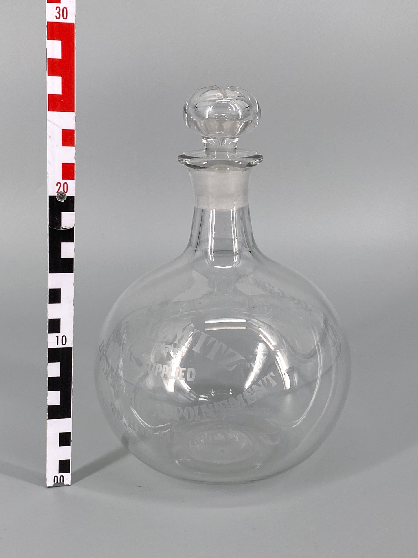 Wein Dekanter aus Glas von Max Greger & Co, um 1880