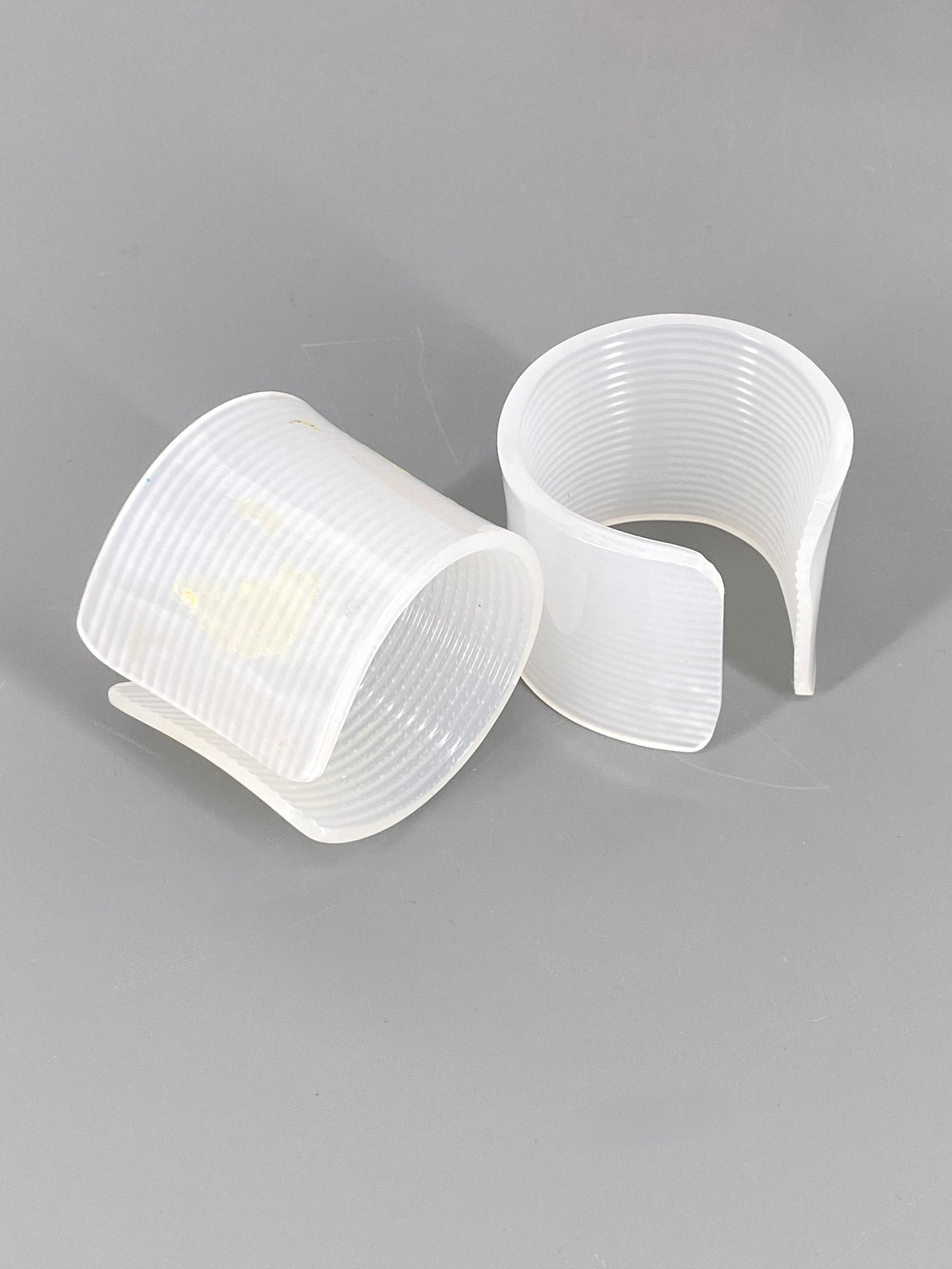 10 Bunte Serviettenringe aus Kunststoff, Vintage