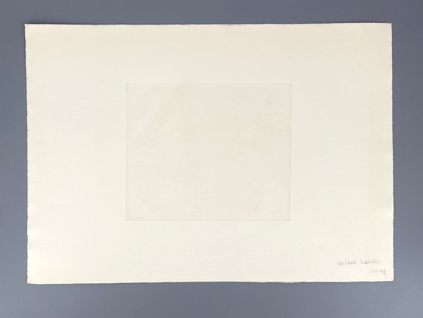 Radierung "Interieur" von Udo Scheel (geb. 1940), Edition der Griffelkunst-Vereinigung, Hamburg 1968