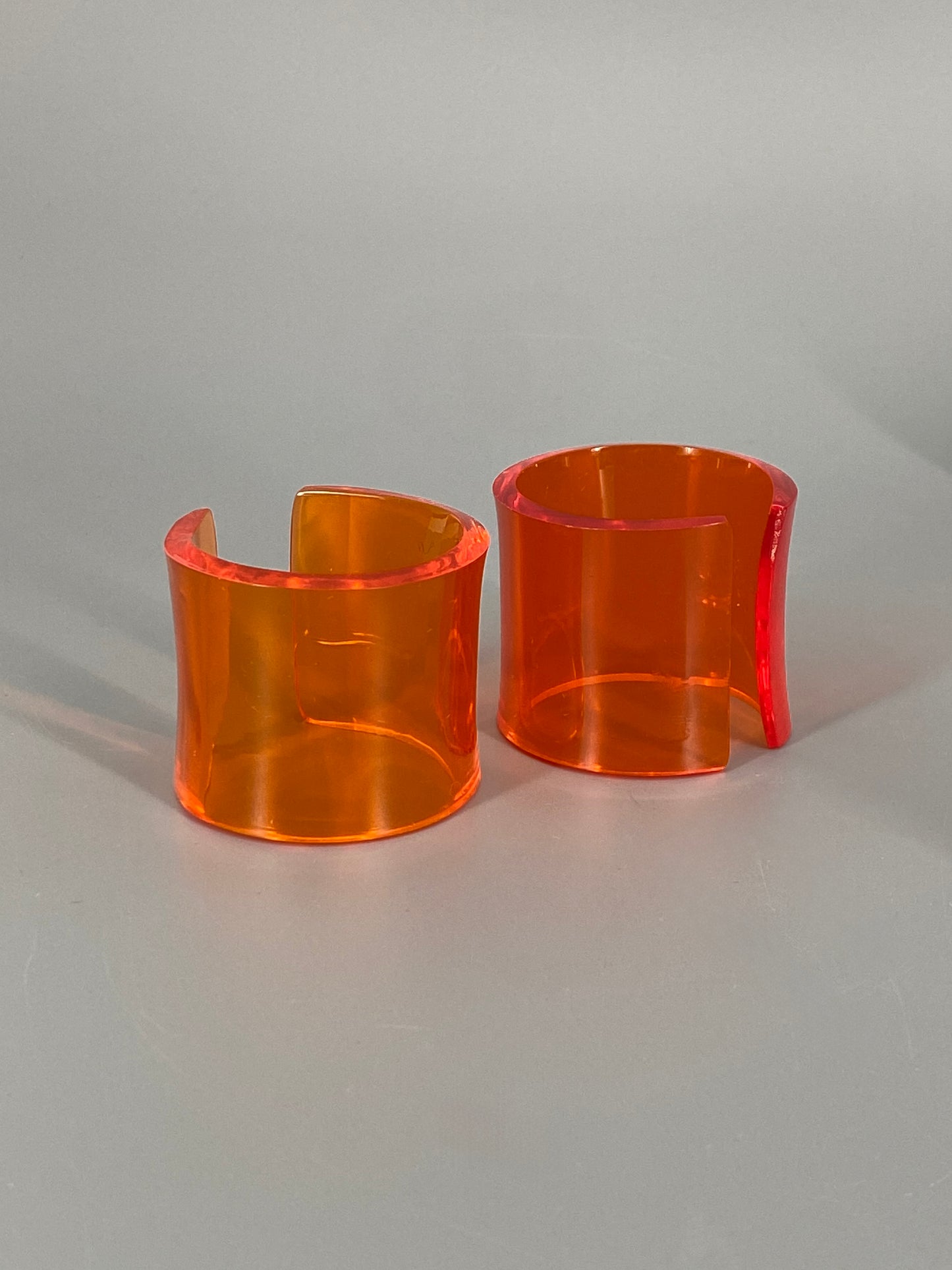 10 Bunte Serviettenringe aus Kunststoff, Vintage