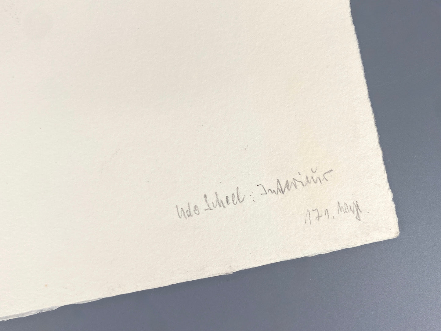 Radierung "Interieur" von Udo Scheel (geb. 1940), Edition der Griffelkunst-Vereinigung, Hamburg 1968